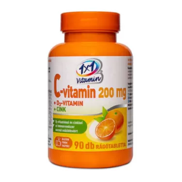 C200 mg D3 cink rágótabletta 90 db