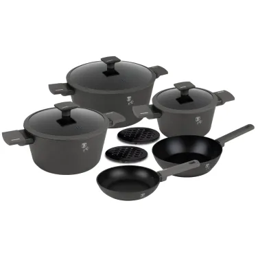 10 részes edénykészlet, Anthracite Collection (NEW) (BH/8140)