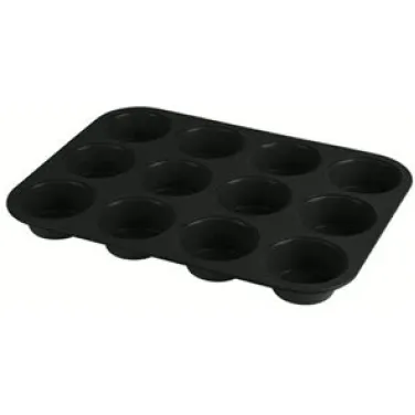 12 csészés muffin sütőforma, matt antracit (NEW) (BH/8691)