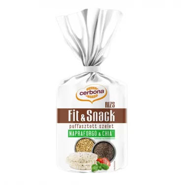 puffasztott rizsszelet napraforgó-chia 90 g