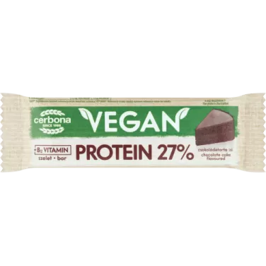 vegán szelet proteines csokoládétorta ízű 40 g