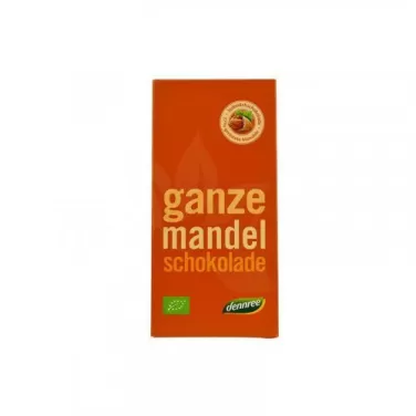 Bio tejcsokoládé egész mandulával 100 g