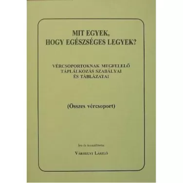 Könyv: mit egyek... összes vércsoport 1 db