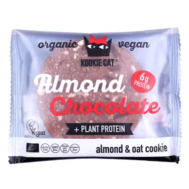 Cat bio vegán gluténmentes mandulás zabkeksz, protein csoki 50 g