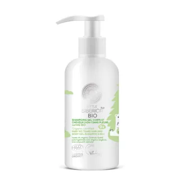 Little Siberica bio baba 2 az 1-ben könnymentes sampon és fürdető 250 ml
