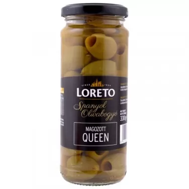 Loreto queen zöld magozott olívabogyó 163 g