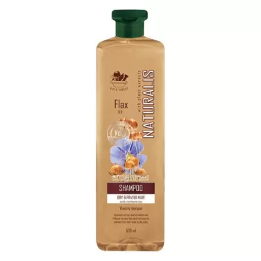 lenmagolajat tartalmazó száraz és nagyon száraz hajra sampon 500 ml