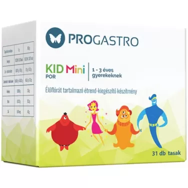 kid mini por 1-3 éves gyerekeknek élőflórát tartalmazó étrend-kiegészítő készítmény 31 db tasak