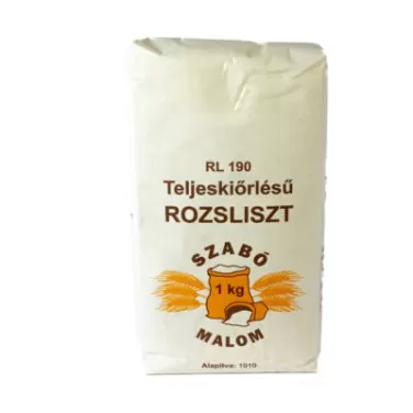 teljes kiőrlésű rozsliszt rl-190 1000 g