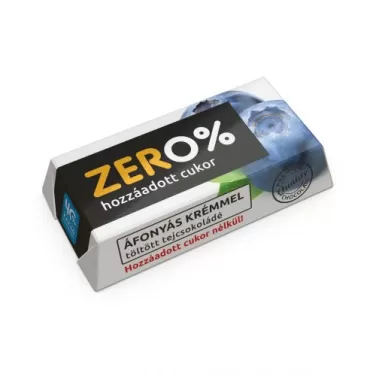 zero áfonya ízű krémmel töltött tejcsokoládé édesítőszerrel 21 g