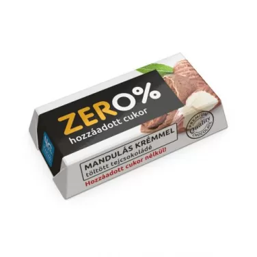 zero mandula ízű krémmel töltött tejcsokoládé édesítőszerrel 21 g