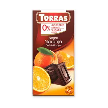 gluténmentes étcsokoládé narancs cukor nélkül 75 g