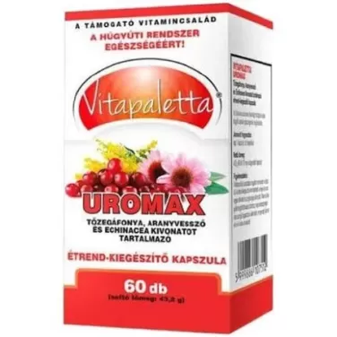 Vitapaletta uromax tőzegáfonya, aranyvessző és echinacea kivonatot tartalmazó kapszula 60 db